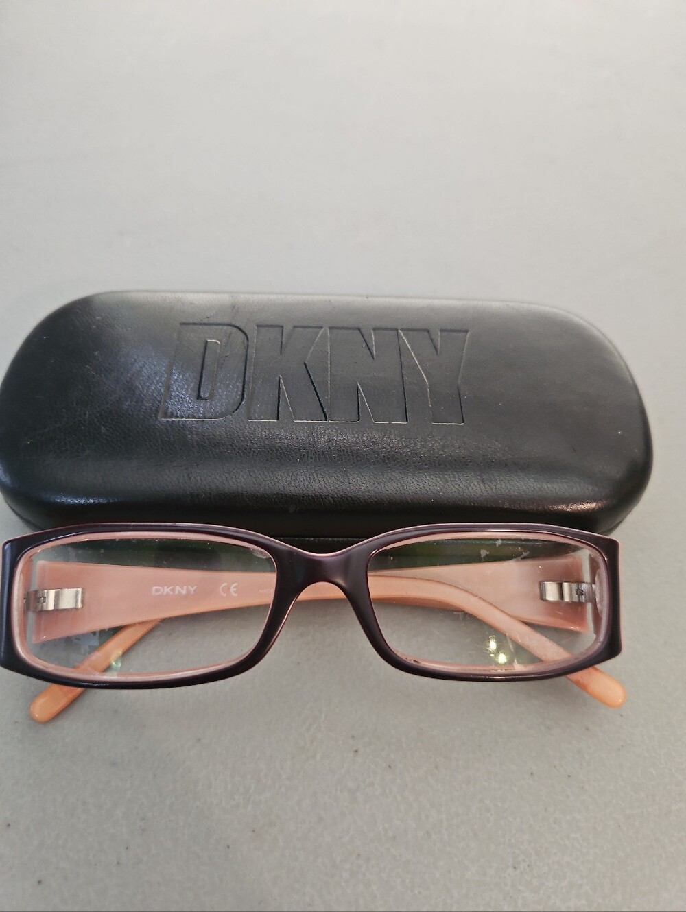 DKNY Women’s Eyeglasses DY 1599 3452 Plum Peach Full Rim Frame 51-16-130 W/Case